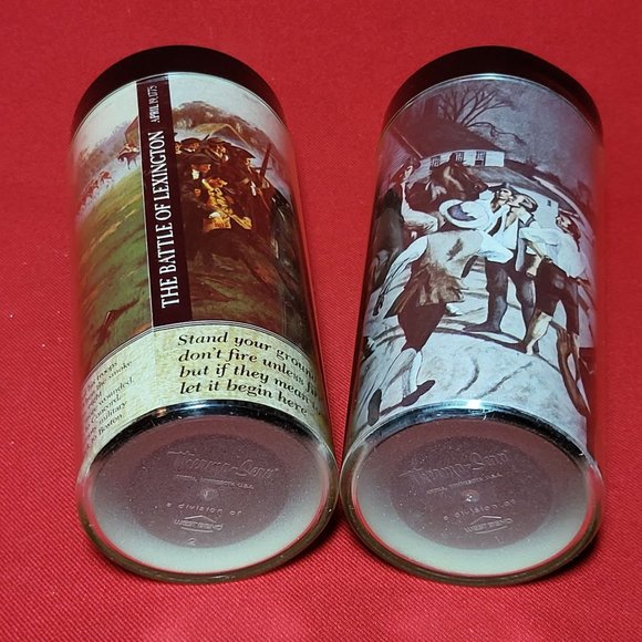 Thermo Serv Cups Historical Revolutionary Wars USA Insulated Tumblers Set of 2 - Picture 3 of 11